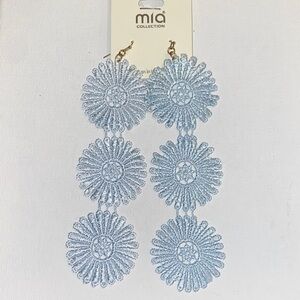 MISHA COLLECTION Blue Floral Earrings